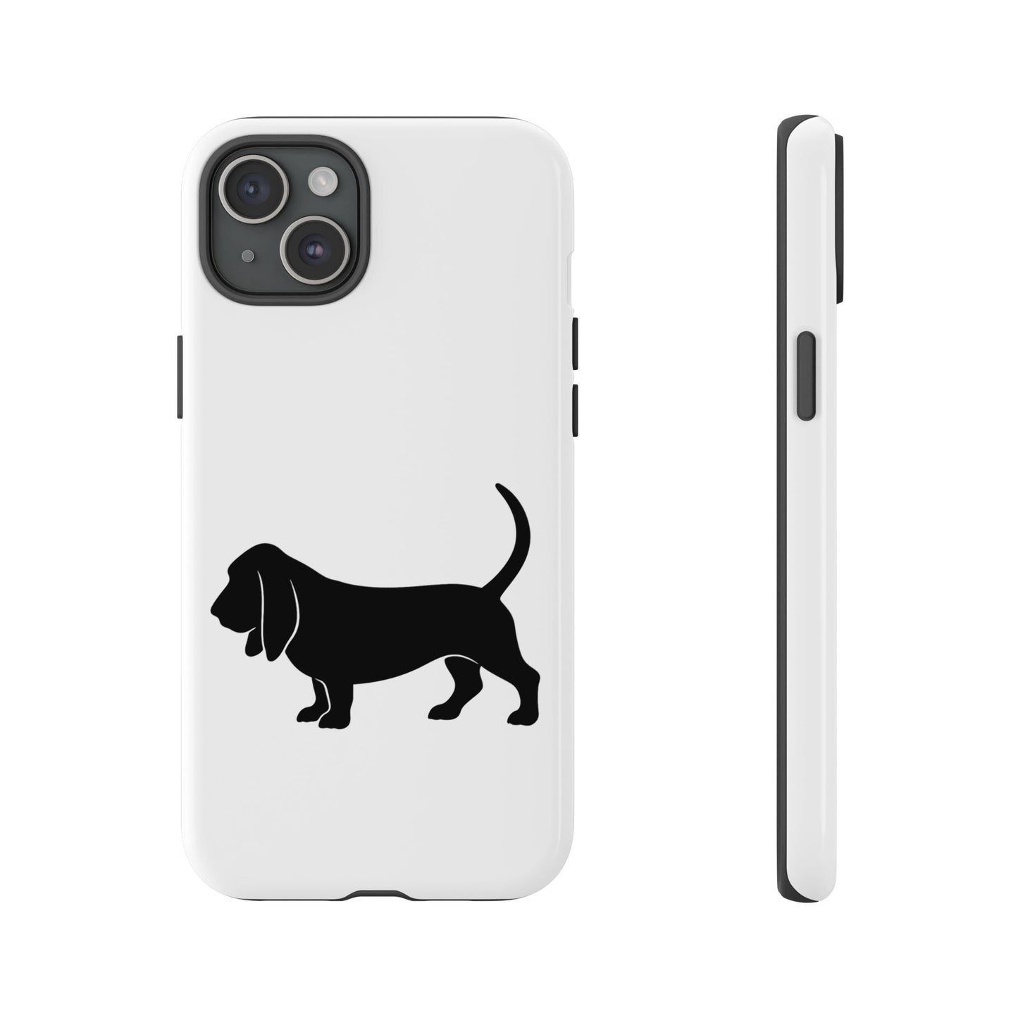 Basset Hound Silhouette iPhone Case