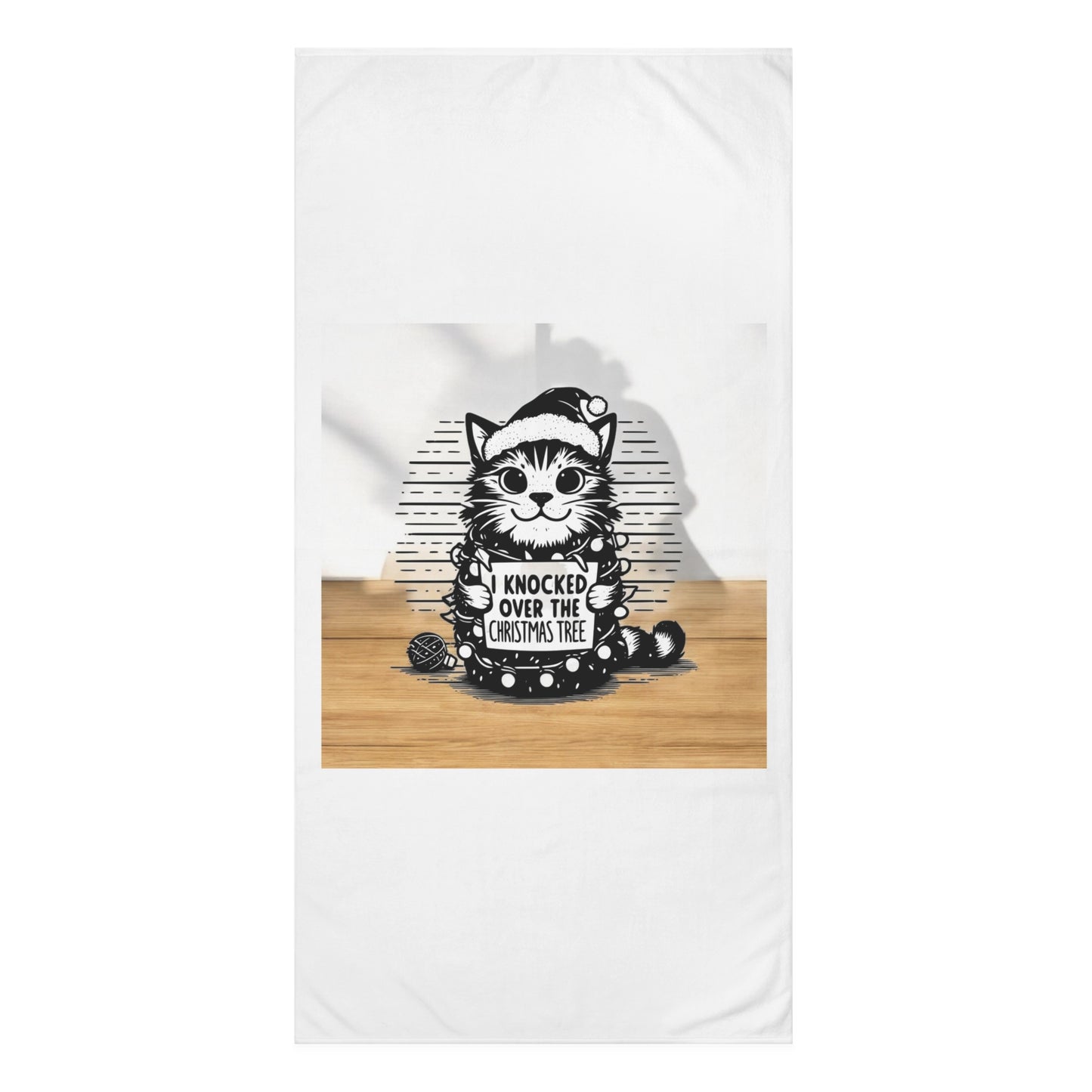 Naughty Cat Mink-Cotton  Beach Towel