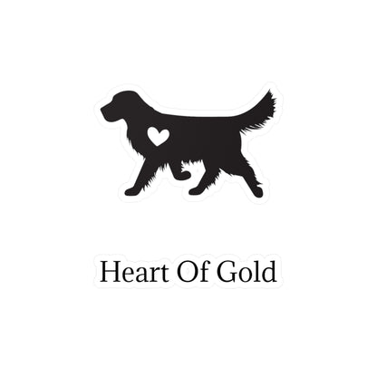 Heart Of Gold Vinyl Decal