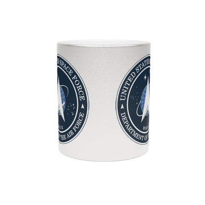US Space Force Metallic Coffee Mug
