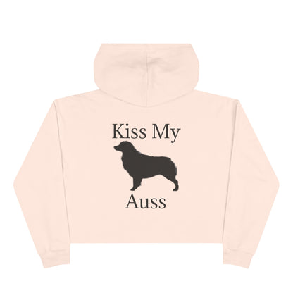 Kiss My Auss Women's Crop Hoodie