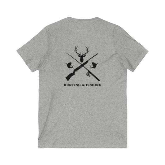Hunting/Fishing Unisex Short Sleeve V-Neck Tee