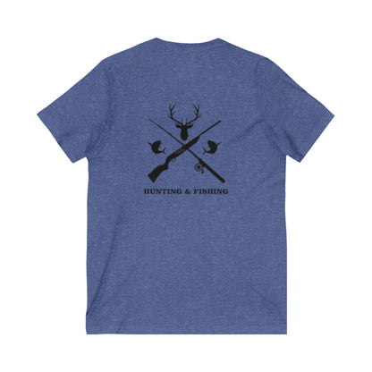 Hunting/Fishing Unisex Short Sleeve V-Neck Tee