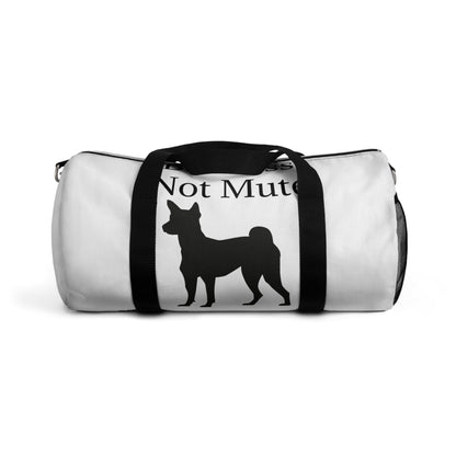 Barkless Not Mute Duffel Bag