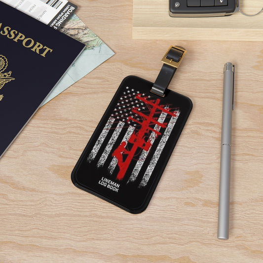 Lineman Leather Strap Luggage Tag
