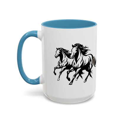 Horsin' Around 2-Tone Coffee Mug