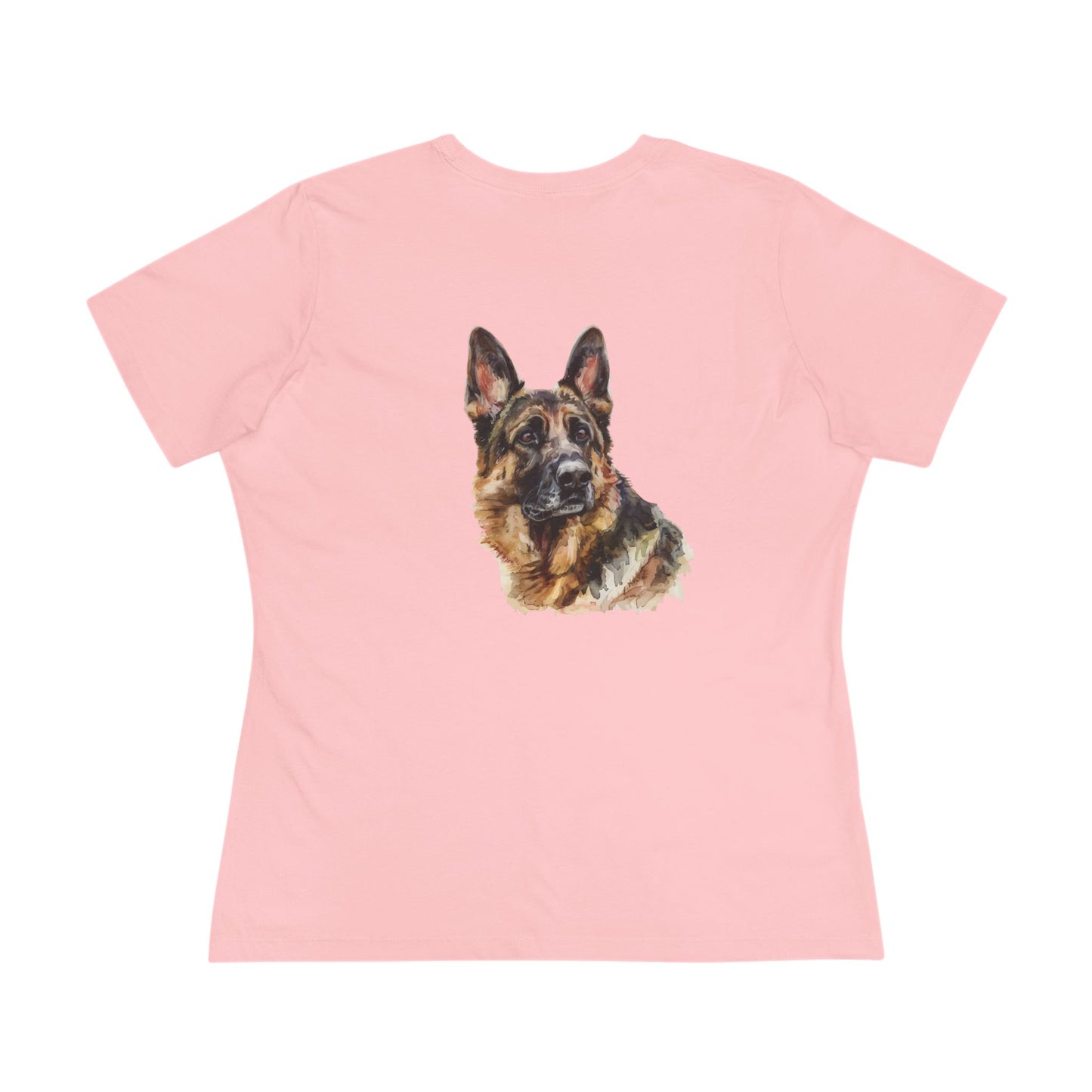 German Shepherd Head Women's Short Sleeve Crewneck Tee