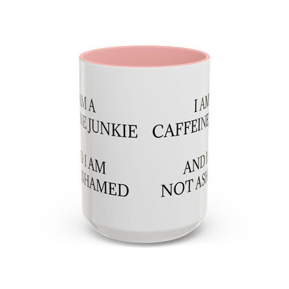 Caffeine Junkie 2-Tone Coffee Mug