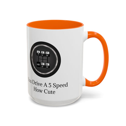 5 Speed How Cute 2-Tone Coffee Mug