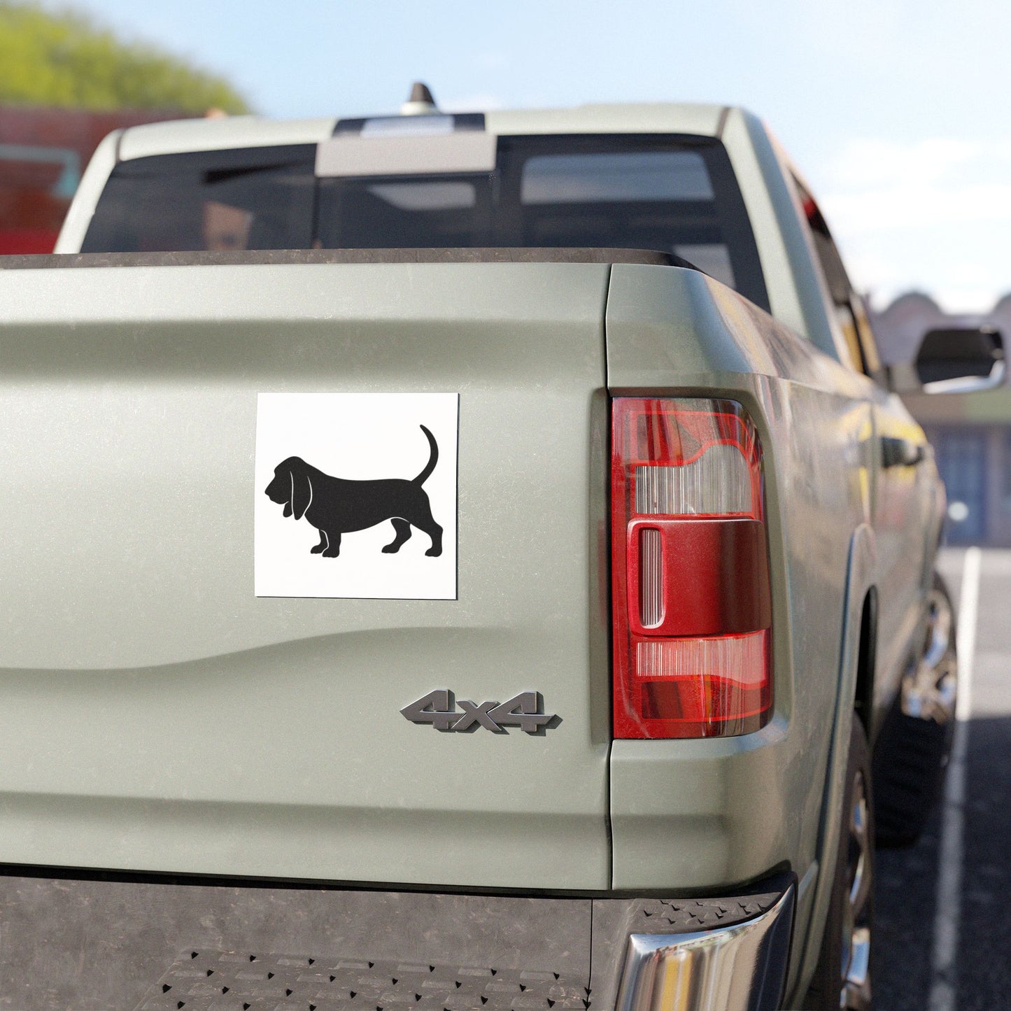 Basset Hound Silhouette Indoor/Outdoor Magnet
