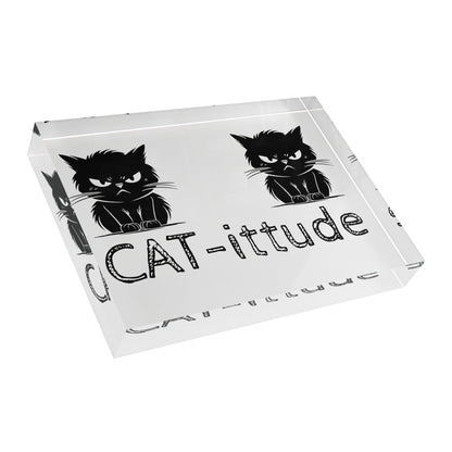 CAT-ittude Acrylic Photo Block