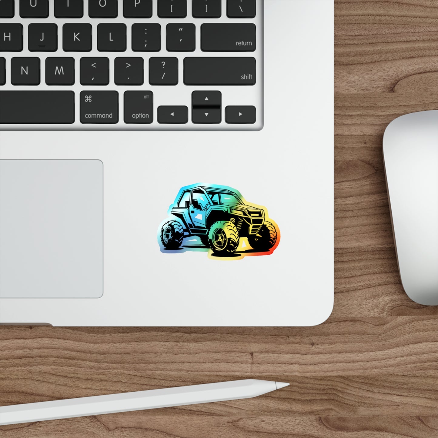 Off The Beaten Path Side By Side Holographic Sticker