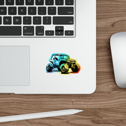 Off The Beaten Path Side By Side Holographic Sticker