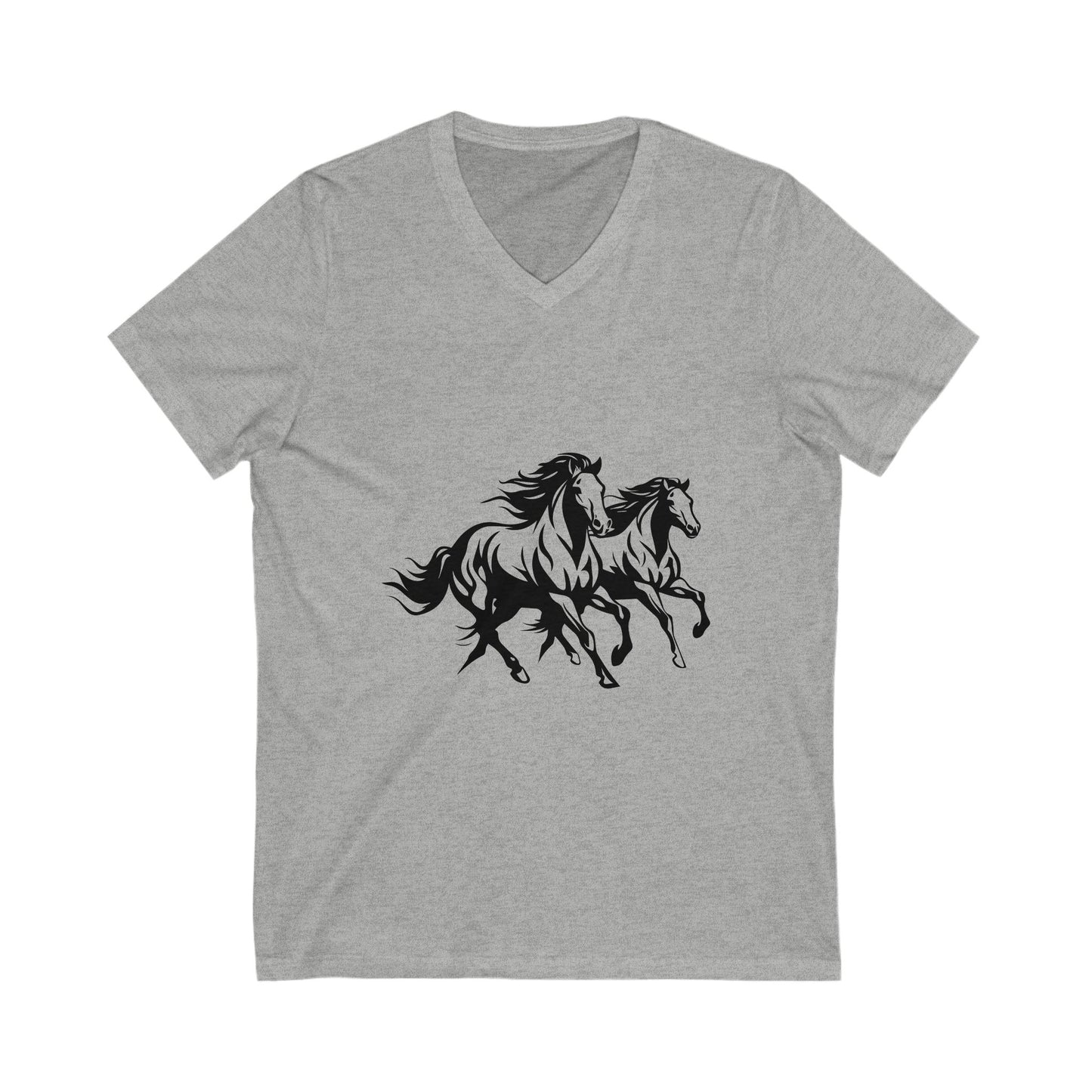 Horsin' Around Unisex Short Sleeve V-Neck Tee