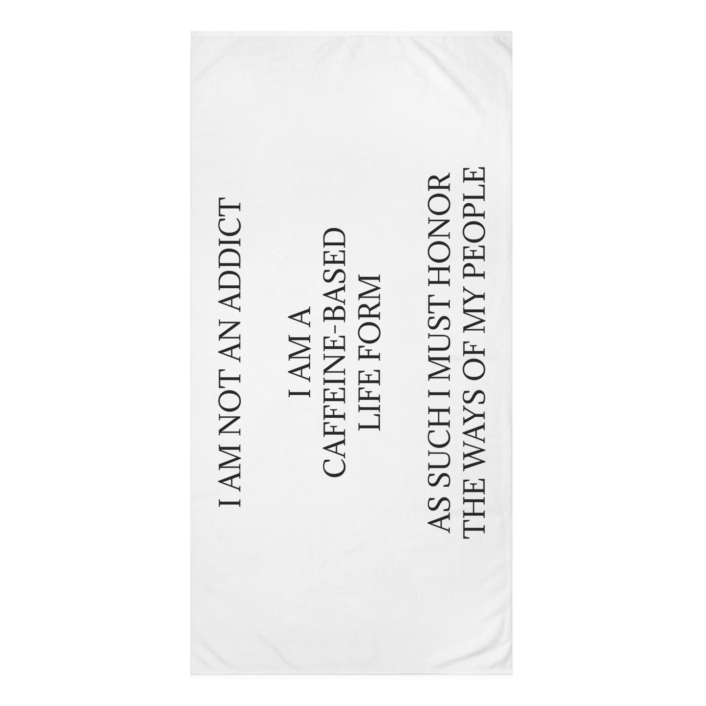 Not An Addict Mink-Cotton  Beach Towel