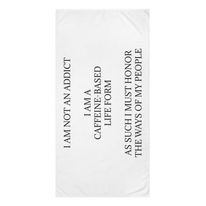 Not An Addict Mink-Cotton  Beach Towel