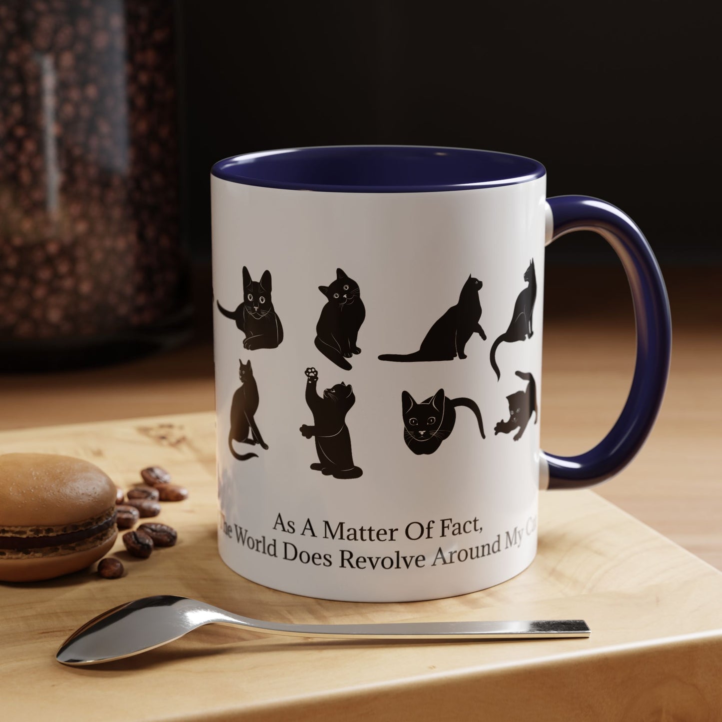 Matter Of Fact Cat 2-Tone Coffee Mug