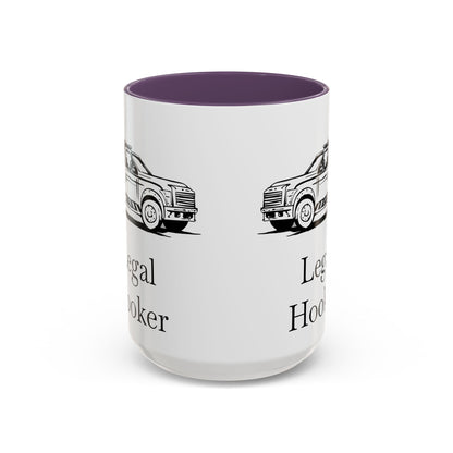 Legal H**ker Wheel Lift Tow Truck 2-Tone Coffee Mug