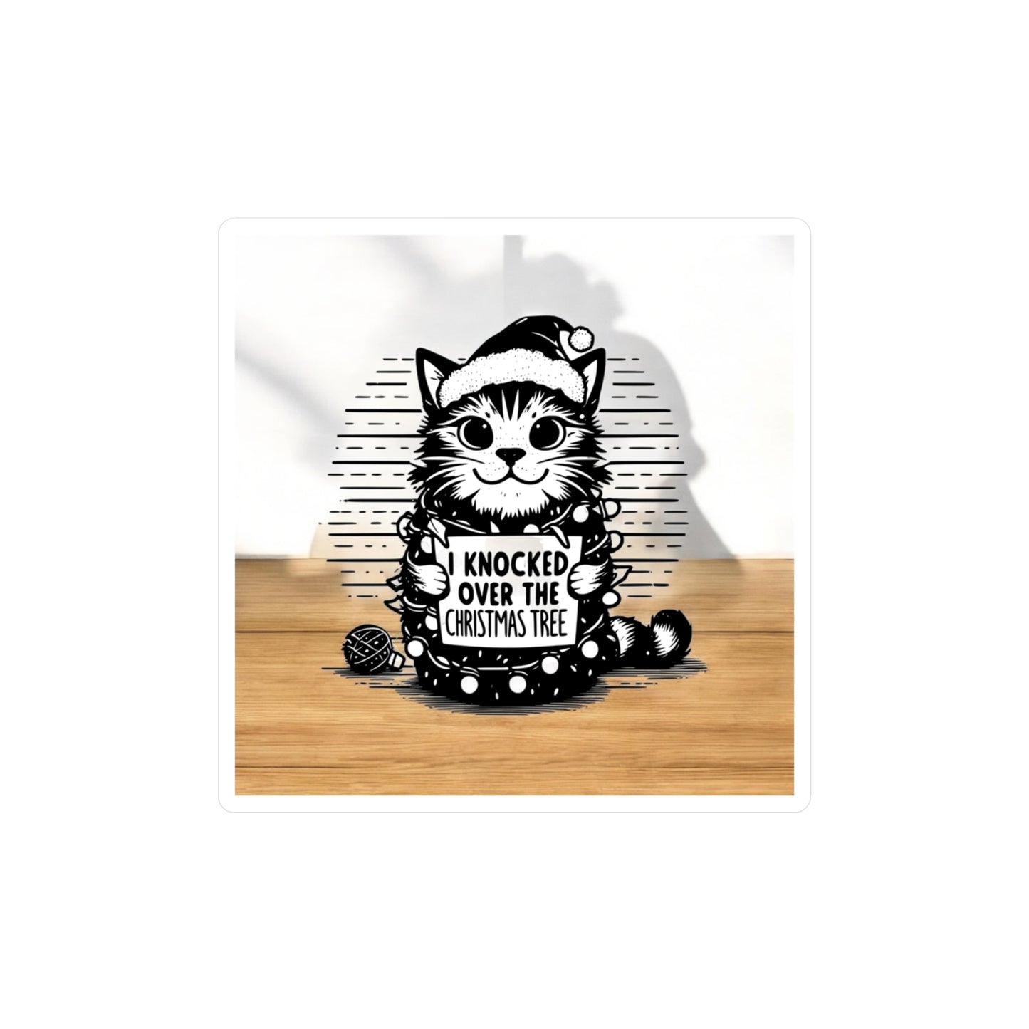 Naughty Cat Vinyl Decal
