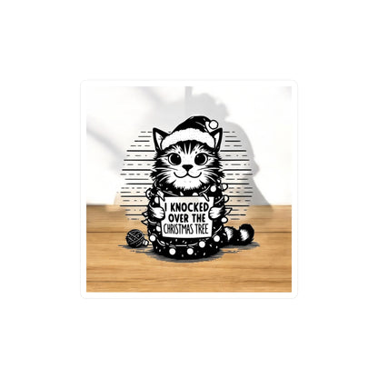 Naughty Cat Vinyl Decal