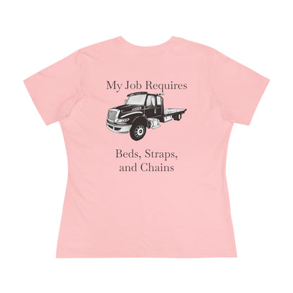 Beds, Straps, And Chains Women's Short Sleeve Crewneck Tee