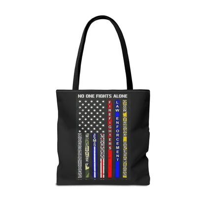 No One Fights Alone Tote Bag