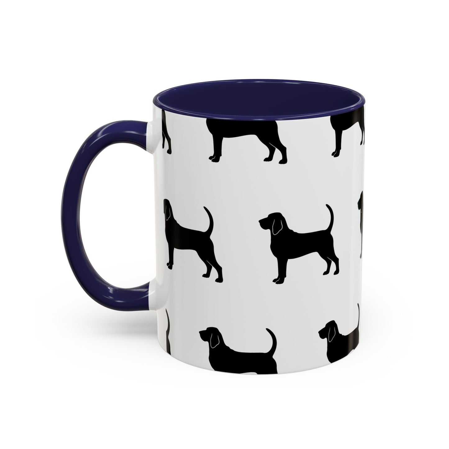 Bloodhound Silhouette 2-Tone Coffee Mug
