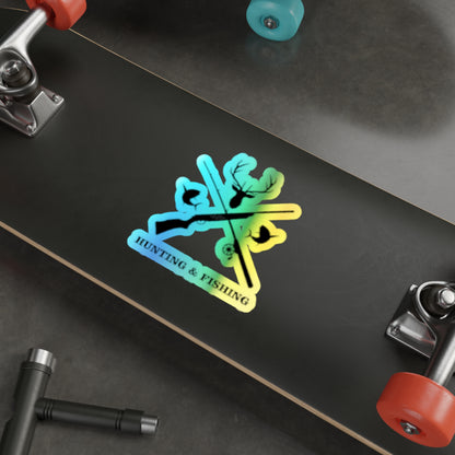 Hunting/Fishing Holographic Sticker