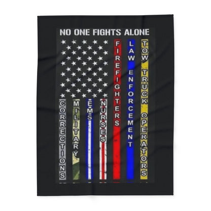 No One Fights Alone Arctic Fleece Blanket