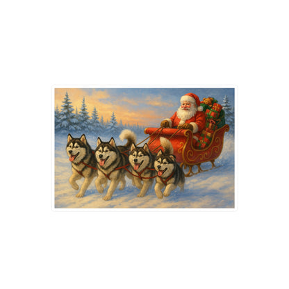 Dashing Through The Snow Vinyl Decal