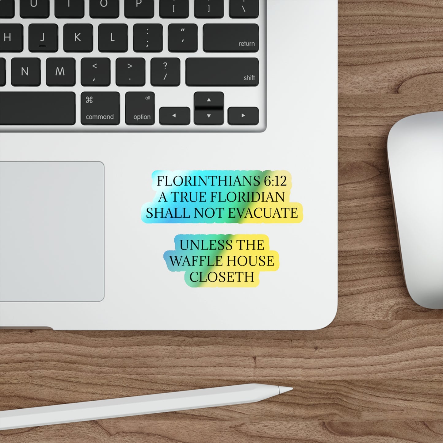 Florinthians 6:12 Holographic Sticker