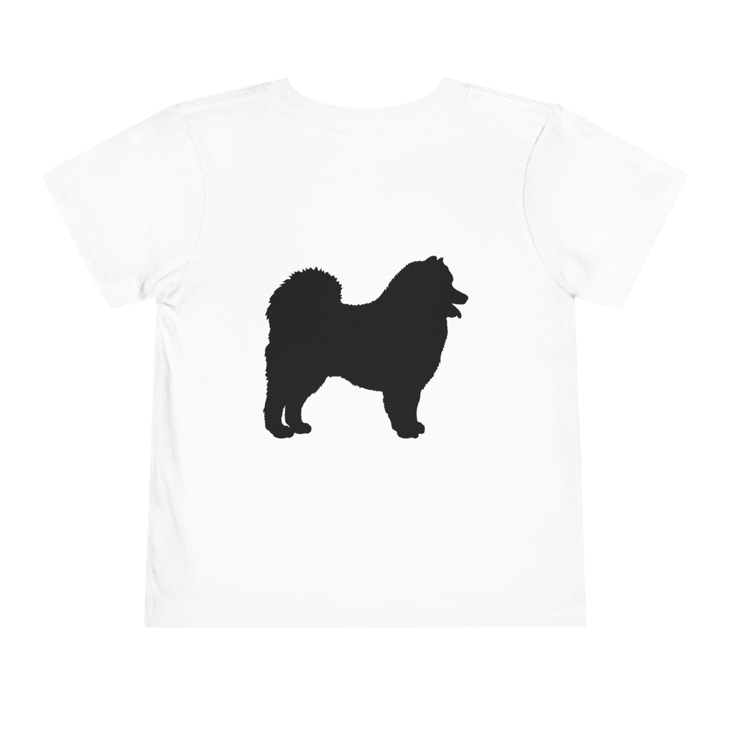 Samoyed Silhouette Toddler Unisex Short Sleeve Crewneck Tee