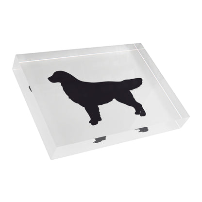 Golden Silhouette Acrylic Photo Block