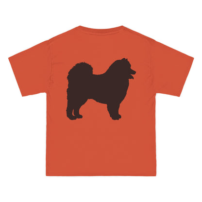 Samoyed Silhouette Men's Short-Sleeve Crewneck Tee