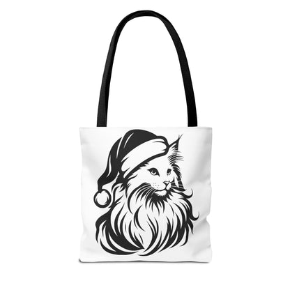 Santa Paws Cat Tote Bag