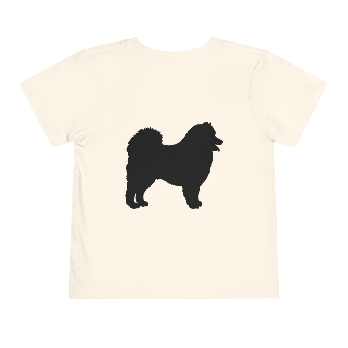 Samoyed Silhouette Toddler Unisex Short Sleeve Crewneck Tee