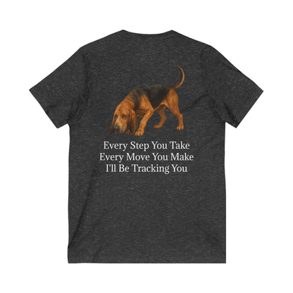 Tracking You Unisex Short Sleeve V-Neck Tee