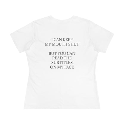 Subtitles Women's Short Sleeve Crewneck Tee