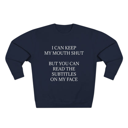 Subtitles Unisex Crewneck Sweatshirt