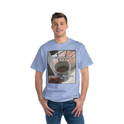 National Coffee Day Men's Short-Sleeve Crewneck Tee