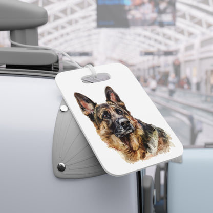 German Shepherd Head Luggage Tag