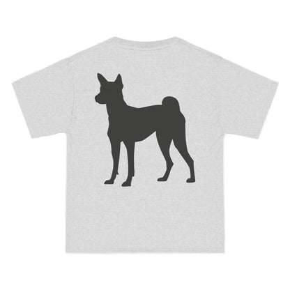 Basenji Silhouette Men's Short-Sleeve Crewneck Tee
