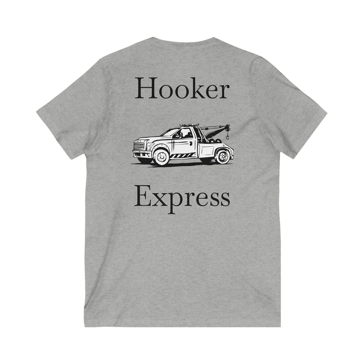 H**ker Express Wheel Lift Tow Truck Unisex Short Sleeve V-Neck Tee