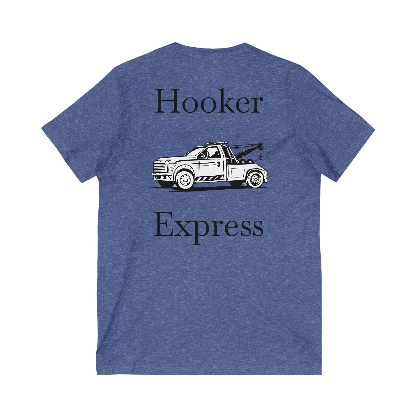 H**ker Express Wheel Lift Tow Truck Unisex Short Sleeve V-Neck Tee