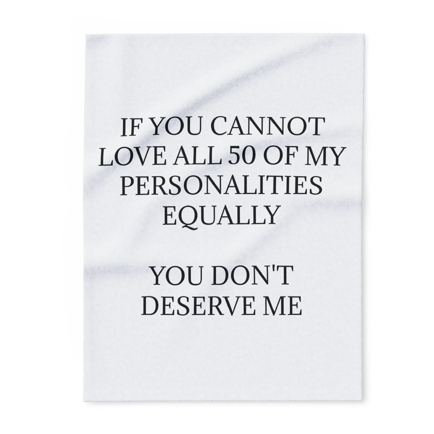 50 Personalities Arctic Fleece Blanket