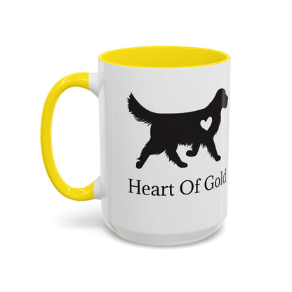 Heart Of Gold 2-Tone Coffee Mug