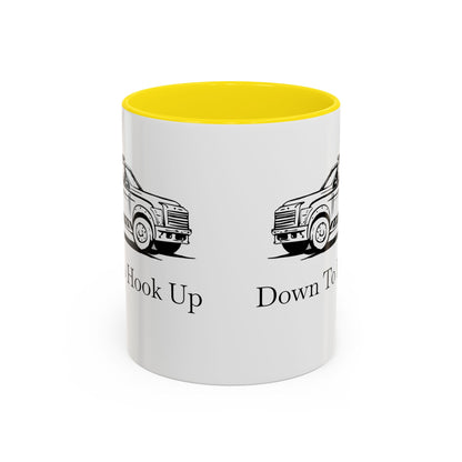 Down To Hook Up 2-Tone Coffee Mug