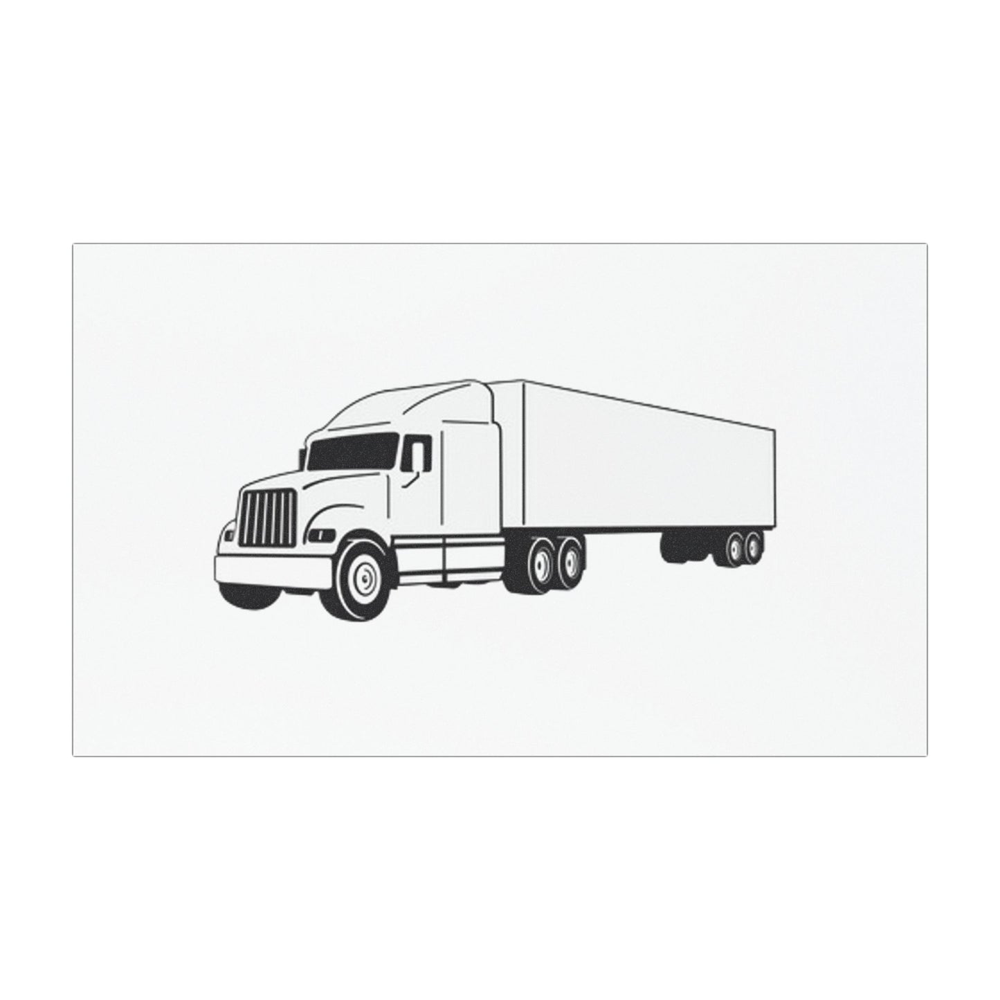 Semi Truck Indoor/Outdoor Magnet