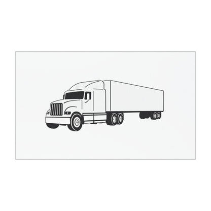 Semi Truck Indoor/Outdoor Magnet