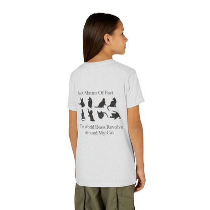 Matter Of Fact Cat Youth Unisex Short Sleeve Crewneck Tee